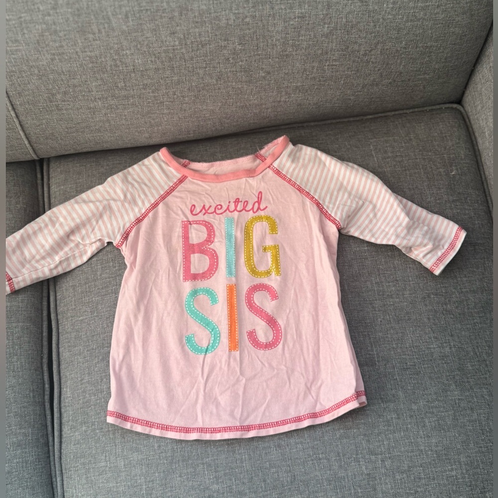 Mudpie Big Sister Shirt Set-2T-3T